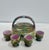 Victorian Antique English Majolica Egg Cup Caddy Cruet Set - 5 pcs For Sale - Image 3 of 12