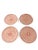 Set of 4 Bat Trang Vietnamese Ceramic Dessert/Salad Plates With Hand Painted Red Brushstroke Motif For Sale In New York - Image 6 of 7