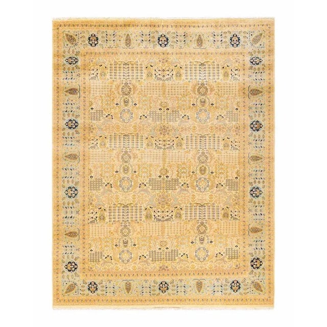 Ivory Mogul, One-of-a-Kind Hand-Knotted Area Rug in Ivory, 8' 1" x 10' 4" For Sale - Image 8 of 8