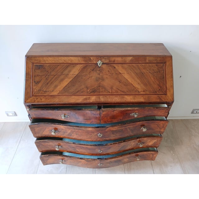 Brown 18th Century Louis XVI Drop Leaf Chest of Drawers For Sale - Image 8 of 15