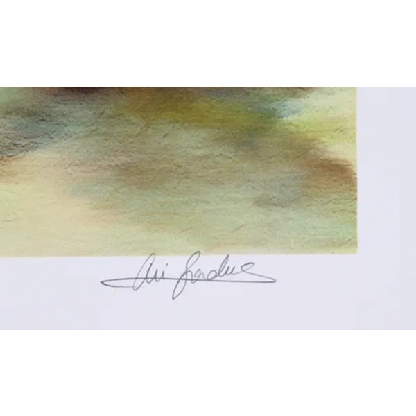 Artist: Ari Gradus, Israeli (1943 - ) Title: The Bird Man Year: 1980 Medium: Lithograph, Signed and Numbered in Pencil...