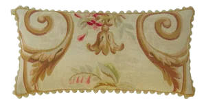 Circa 1860 Antique French Aubusson Pillow