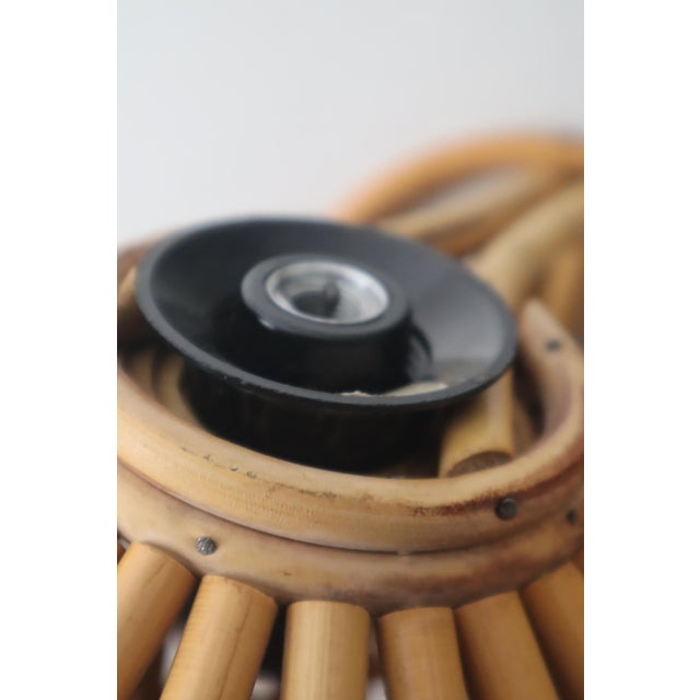 Bamboo Lantern Wall Lights, 1950s, Set of 2 For Sale - Image 12 of 18