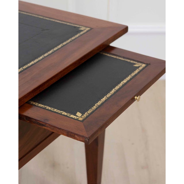 On Hold - French 19th Century Louis XVI Style, Leather-Top Desk For Sale - Image 9 of 11