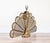 Brass Antique Victorian Cameo Brass Peacock Folding Fan Fireplace Screen For Sale - Image 8 of 11