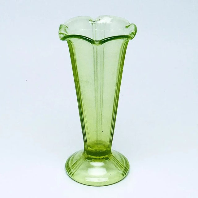 Art Deco Vase from Zawiercie Glassworks, Poland, 1930s For Sale - Image 9 of 10