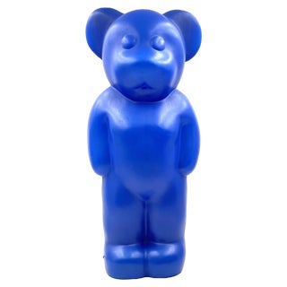 Postmodern Blue Bear Lamp by Heinz Klein for Elmar Flötotto, Germany, 1990s For Sale