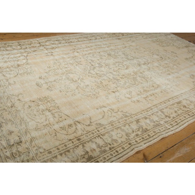 1960s Vintage Distressed Oushak Carpet - 6'6" X 9'5" For Sale - Image 5 of 12