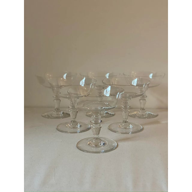 Beautiful Baccarat "Provence" Coupe/Dessert Glasses, Set of 6. Also described as champagne/tall sherbet. Made in France....