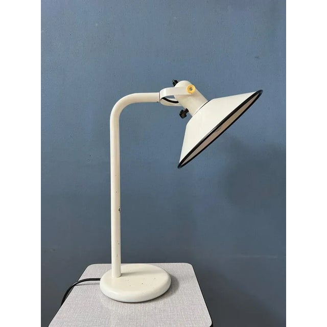 Mid-Century White Anvia Desk Table Lamp, 1970s For Sale - Image 11 of 11
