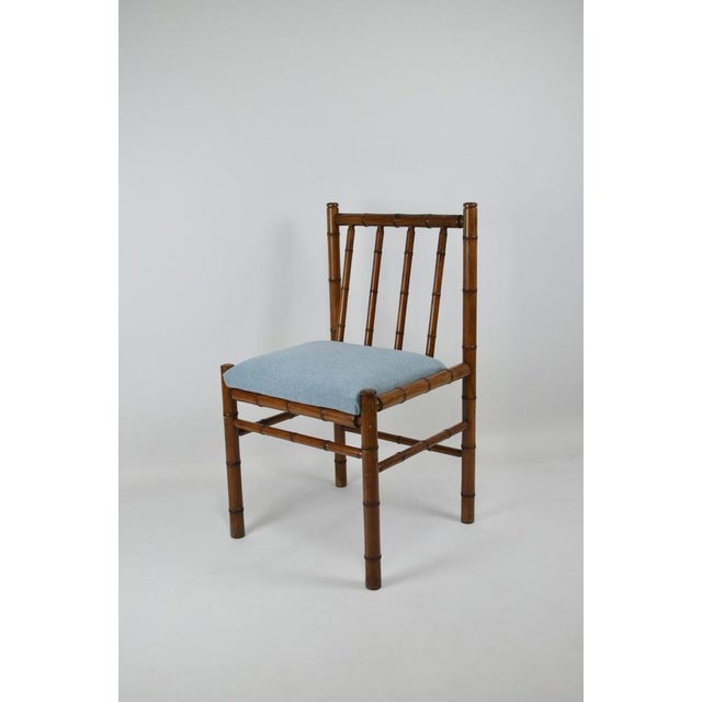 Wooden Chair in Faux Bamboo, France, 1970s For Sale - Image 3 of 16