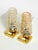 Brass Bedside Lamps with Gold Bubble Glass Shades, 1960s, Set of 2 For Sale - Image 13 of 18