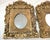 Figurative Pair of Antique Ornate Hand Carved Chinese Gilt Wooden Wood Wall Mirrors Frames For Sale - Image 3 of 15