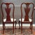 Auburn 1990s Thomasville Queen Anne Solid Cherry Dining Chairs With Shell Carvings - A Pair For Sale - Image 8 of 12