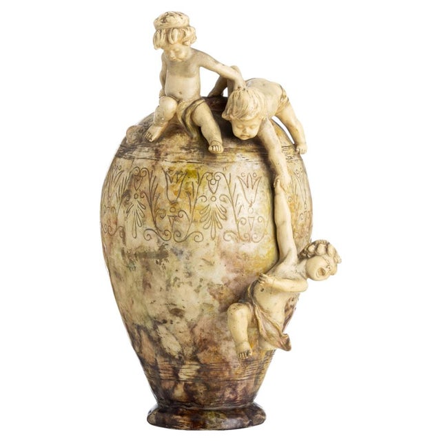 Large Antique German Pitcher in Ceramic, 1893 For Sale - Image 6 of 6