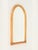 Wood Large French Riviera Arch Mirror in Bamboo and Rattan, Italy, 1960s For Sale - Image 7 of 12