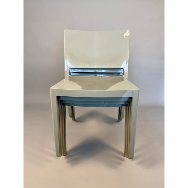 Contemporary Vintage Lizz Chairs by Piero Lissoni for Kartell, Set of 4 For Sale - Image 3 of 9