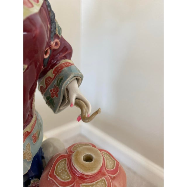 Ceramic 1960s Asian Porcelain Figurine For Sale - Image 7 of 9