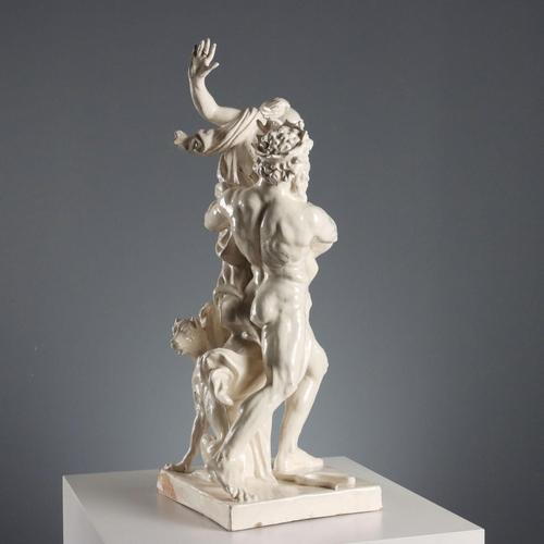 Beige Glazed Terracotta The Rape of Proserpina Sculpture For Sale - Image 8 of 15