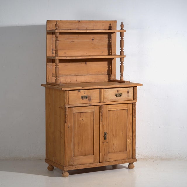 Antique Pine Kitchen Cupboard For Sale - Image 16 of 16