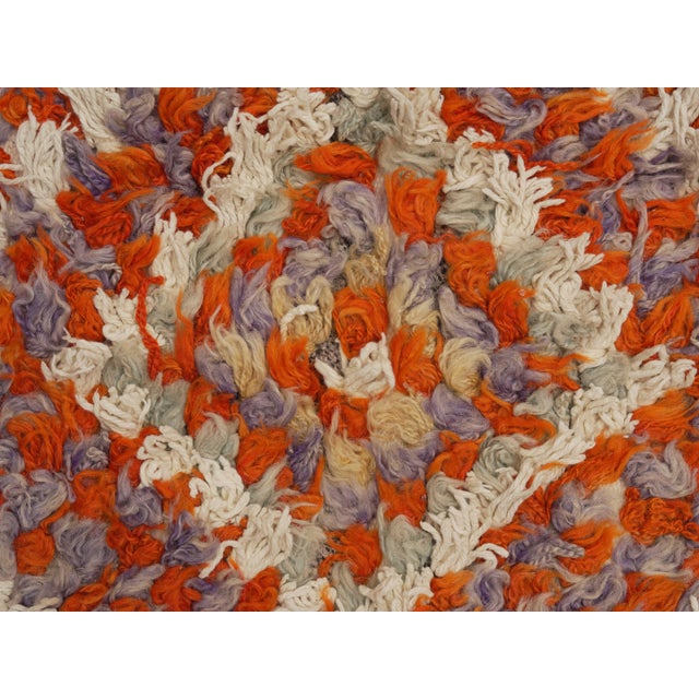 Cream 1970s Vintage Handmade Wool Cotton Turkish Cream Runner Rug For Sale - Image 8 of 11