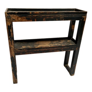 Mid 20th Century Rustic Wood Stackable Bookshelf For Sale