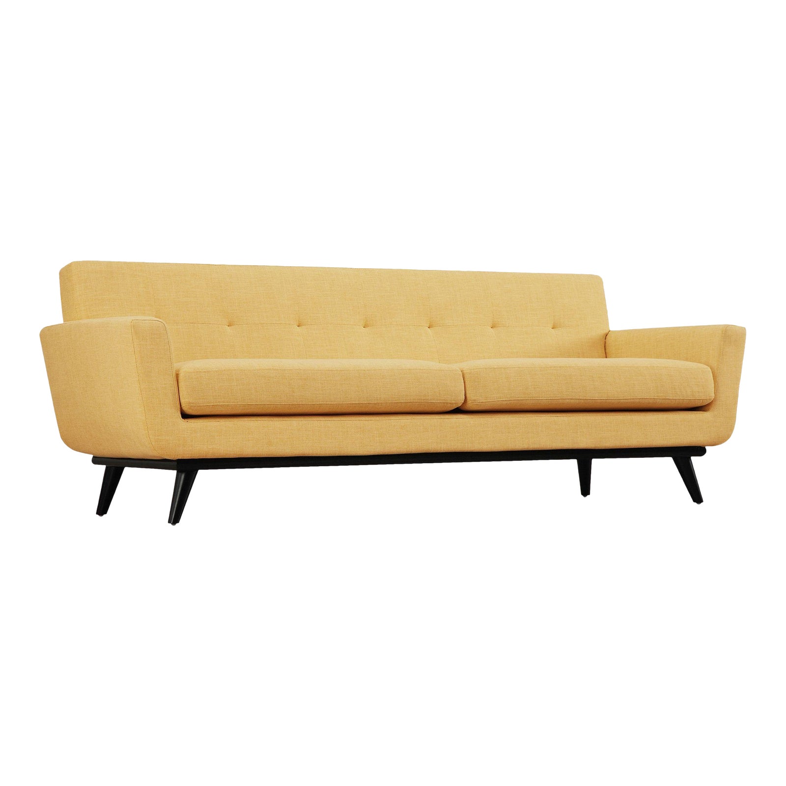 James Mustard Yellow Linen Sofa Chairish
