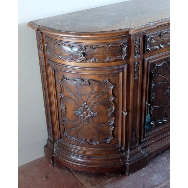 1930s Vintage Walnut Sideboard, 1930s For Sale - Image 5 of 7