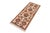 Art Nouveau Floral Ziegler Beige/Rust Wool Runner Rug- 2'1'' X 4'10'' For Sale - Image 3 of 10