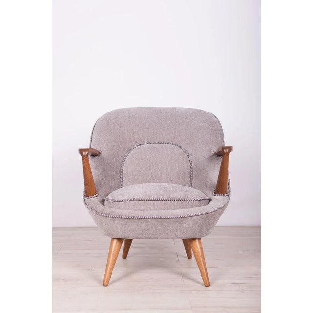 Set of Model 345 Armchairs by J. Jędrychowicz & K. Racinowski for Poznan Furniture Factory, 1950s For Sale - Image 9 of 18