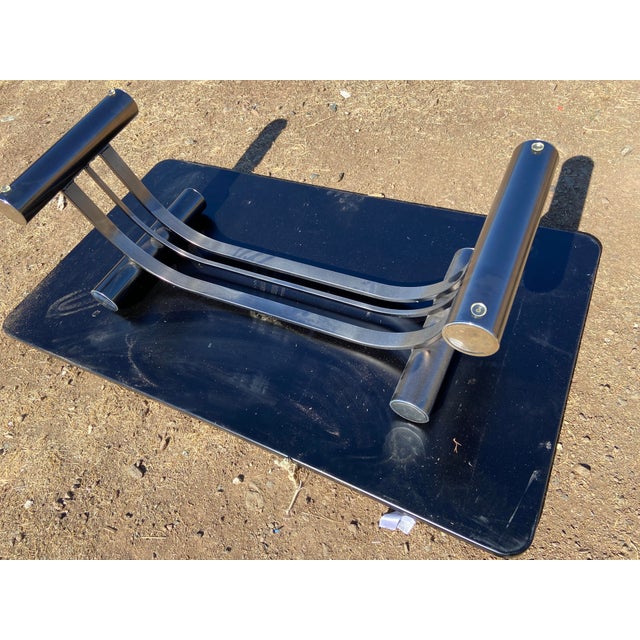Vintage Art Deco Tubular Glass Coffee Table Romeo Rega Style For Sale In Sacramento - Image 6 of 13