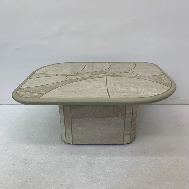 Mid-Century Travertine Coffee Table, 1970s For Sale - Image 11 of 11
