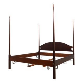 Eldred Wheeler King Size Cherry Pencil Post Bed For Sale