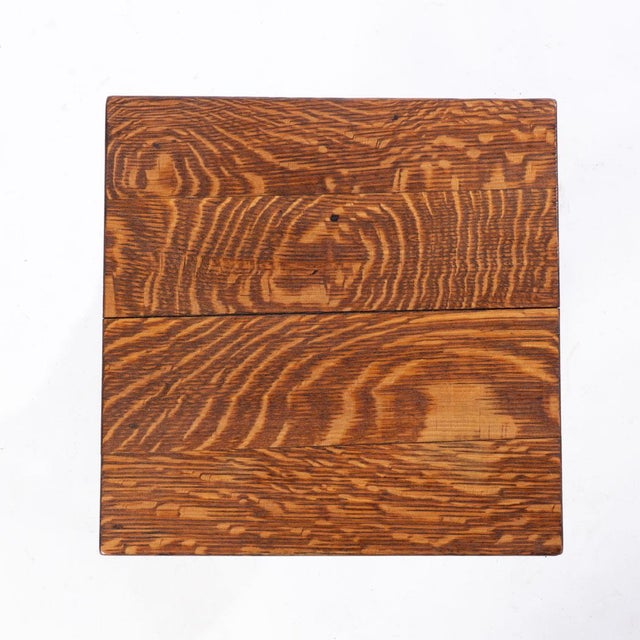 Rustic Carved Oak Stand For Sale - Image 3 of 7