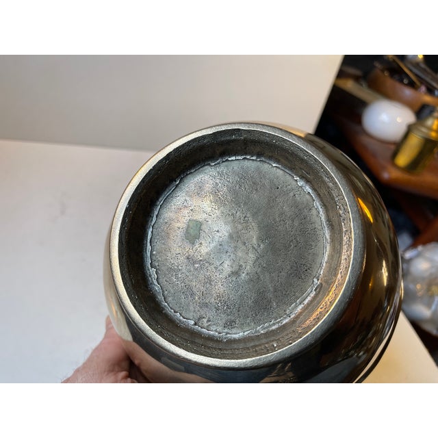 Vintage Bronze Yoga Meditation Singing Bowl with Striker, 1960s, Set of 2 For Sale - Image 6 of 9