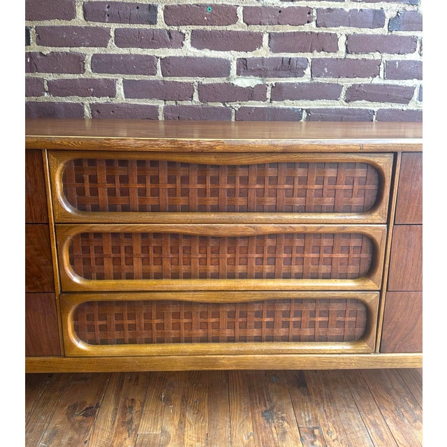 Brown Lane Co. Perception Nine Drawer Mid Century Modern Dresser For Sale - Image 8 of 12