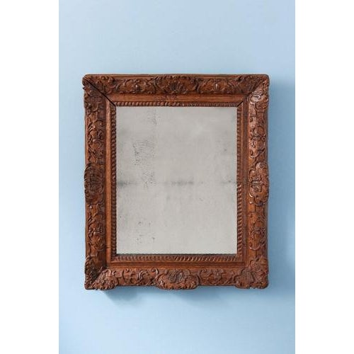 French Carved Wood Mirror, Early 18th Century For Sale - Image 9 of 9