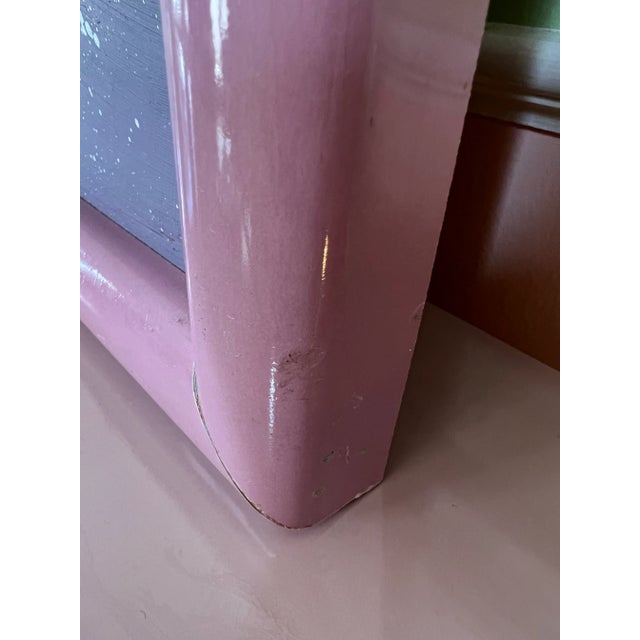 1987 Postmodern Abstract Artwork in a Pink Laminate Frame For Sale - Image 9 of 10