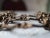 1960s Vintage French Provincial Antiqued Brass Ornate Bail Pulls - Sets of 3 For Sale - Image 5 of 7