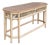 Chinese Chippendale Style Cerused Bamboo / Rattan Console Table Credenza For Sale
