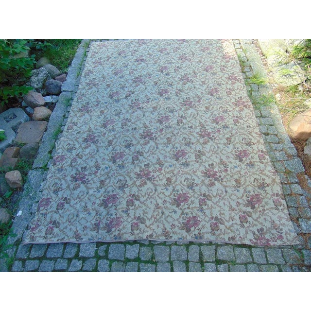 Vintage Art Deco Kilim Tablecloth For Sale - Image 9 of 10