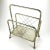 1960s Mid Century Brass Faux Bamboo Traditional Magazine Rack For Sale - Image 5 of 8
