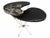 Black Free-Form Metal and Wood Coffee Table from the 1950s For Sale - Image 8 of 8