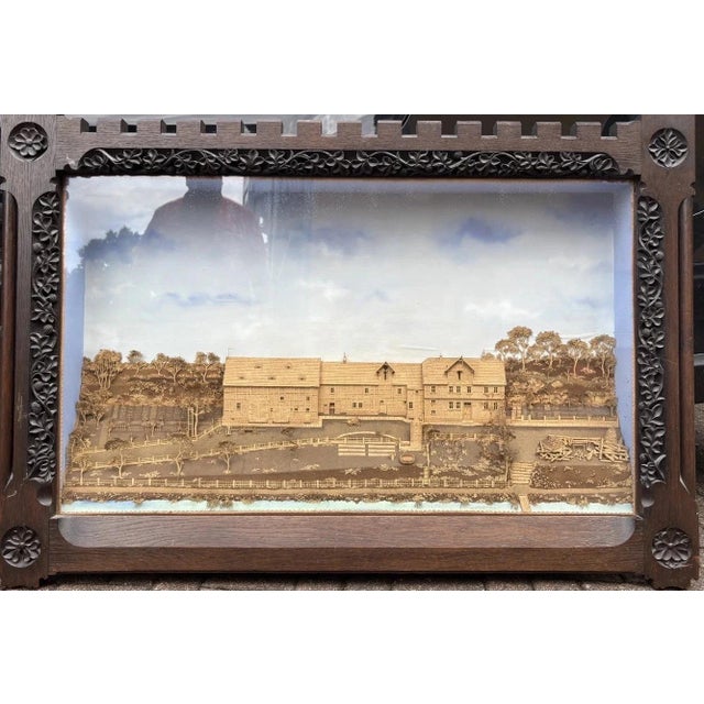 Cork Picture Diorama with 3D Carving, 1900 For Sale - Image 13 of 13