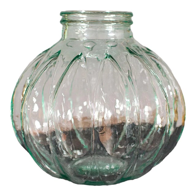 1970s Large Vintage English Glass Carboy For Sale