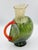Mid-Century Modern Kosta Boda by Kjell Engman Signed "Corfu" Art Glass Jug Orange Handle #7080512 For Sale - Image 3 of 12