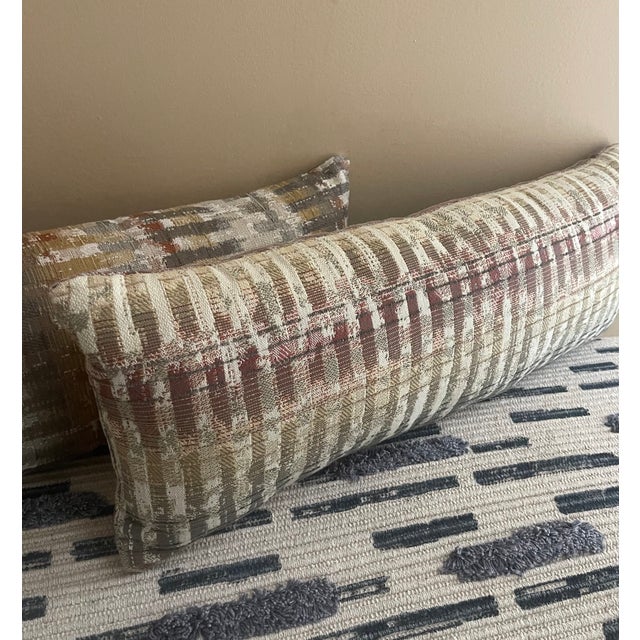 Set of 3 Newly Crafted Lumbar Accent Pillows For Sale - Image 10 of 11