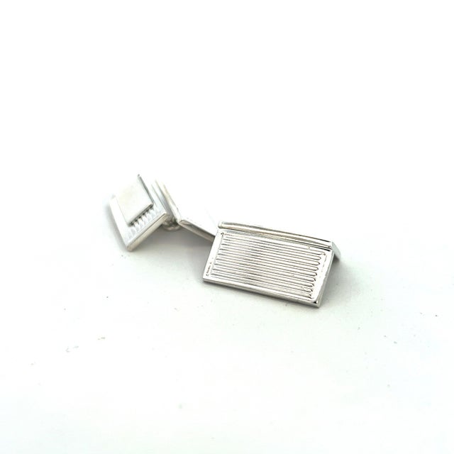 Authentic Gucci Estate Mens Cufflinks Sterling Silver G32 These elegant Authentic Gucci cufflinks are made of sterling...