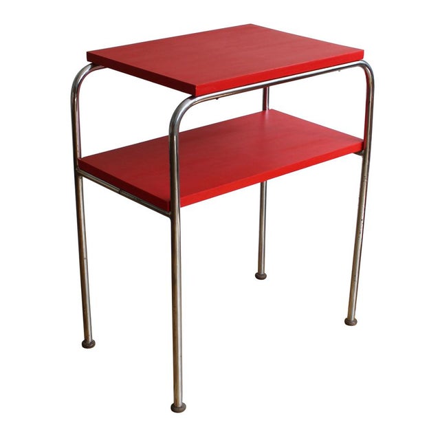 Modernist Tubular Side Table Model R 7 attributed to Slezak, 1930s For Sale - Image 15 of 15