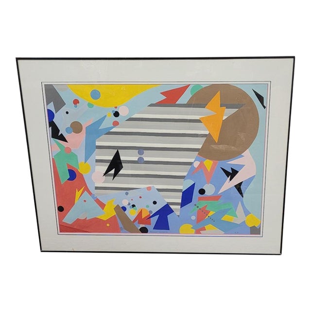 1990s Modern Silkscreen in the Manner of Tomokazu Matsuyama For Sale